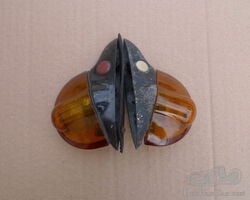 Pair of Scintex Jockey with Glass Covers