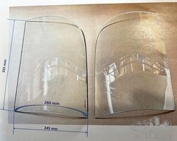 Side window glass for PANHARD PANORAMIQUE Windscreen
