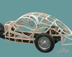 Wooden body Bugatti T 57 SC Atlantic