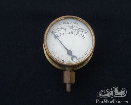 New Old Stock Bourdon Pressure Gauge for Veteran vehicles