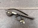 Rare Veteran Bicycle handlebar leather tool / clothing carrier. Possibly Lucas