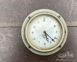 Vintage Nickel Smiths Dashboard Clock. 1920's