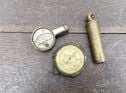 3 x Vintage car or motorcycle tyre pressure gauges. Michelin and Dunlop