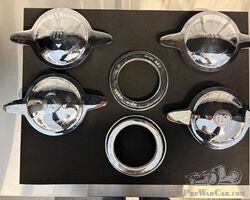 Isotta Fraschini Tipo 8A Threaded Hup Caps and Lock Rings