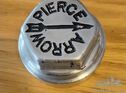 Nickeled hubcap for early vintage Pierce Arrow