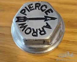 Nickeled hubcap for early vintage Pierce Arrow