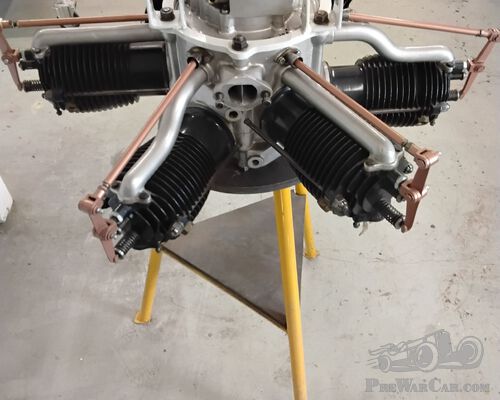Fully overhauled and serviceable circa 1910/1911 sixcylinder Anzani aircraft engine.