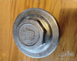 Large 11 cms diameter vintage Cadillac hubcap