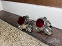 Two diver’s helmet back lights