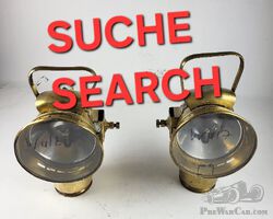 SEARCH SUCHE Riemann Scheinwerfer Oldtimer Vorkrieg Lanz 330 Karbid DKW