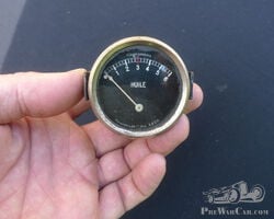 52 mm Oil pressure Gauge with Black Dial .