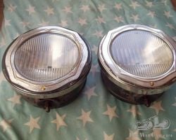 BIG 1924/1930 BUICK drum headlights. 28cm x 15cm.