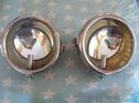 Big 24cm PHARES BESNARD ELECTRIC stirrup mount headlights . Great condition.