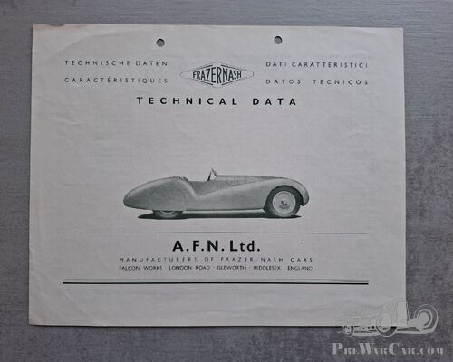 Frazer-Nash brochure