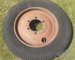 Beaded edge Michelin wheel and tyre 17x50 size.