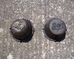 BSA hubcaps 1920's