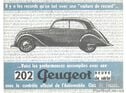 Peugeot 202 automobile Auto 1938