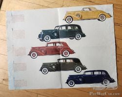 Large 1936 Lincoln Fold-Out Brochure