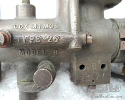 Cox Atmos carburettor