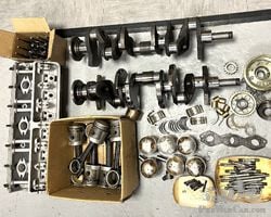 BMW 328 engine parts, Bosch starters and BMW wheels