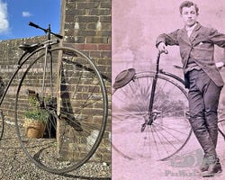 1873 MEYER TRANSITIONAL VELOCIPEDE (47″ WHEEL) High Wheeler, Ordinary, Penny Farthing)