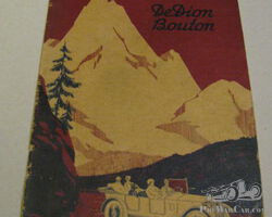 De Dion Bouton La 8 ch 8 HP owner’s manual