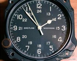 Breitling Wakmann aircraft clock