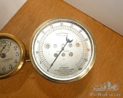 Rare Brass Stewart Speedo & Clock combo