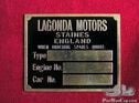 Lagonda Motors Type Plate