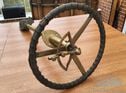 Brass ERA 15 5 inch steering wheel and column and worm drive gearbox
