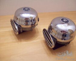 MIXO 6V horns. High & Low. With brackets.