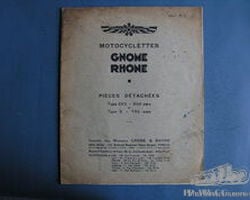 Gnome Rhone Parts Catalog