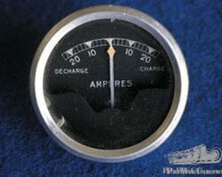French Car Motorcycle Ammeter