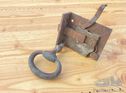 brass door handle with lock