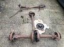 c.1911 De Dion Bouton Front and Rear Axles and Parts.
