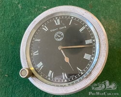 Original Jaeger 8 Day Car Clock - Black Dial