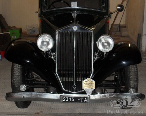 LANCIA AUGUSTA BERLINE III SERIE 1936 - TARGA E LIBRETTO ORIGINALI