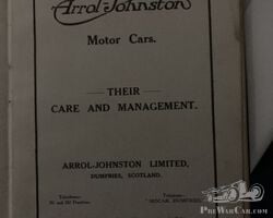 1926 Arrol Johnston car Manual for a Dominion.