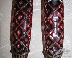 A lovely pair of 20's or 30's antique prewar flower vases!