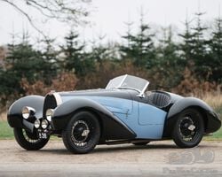 Bugatti Type 38A Supercharged inline-eight with unique French coach build Sports body.