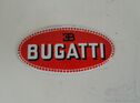 BUGATTI Oval Radiator Badge – Good Quality Reproduction – Classic Red & White. Price: €75